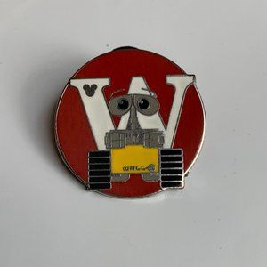 Wall E Hidden Mickey Disney Pin, Alphabet W Series  - 2009
